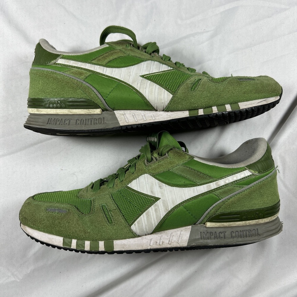 Diadora Titan II 2 Green White Men's 10.5 no box running casual shoe off white
